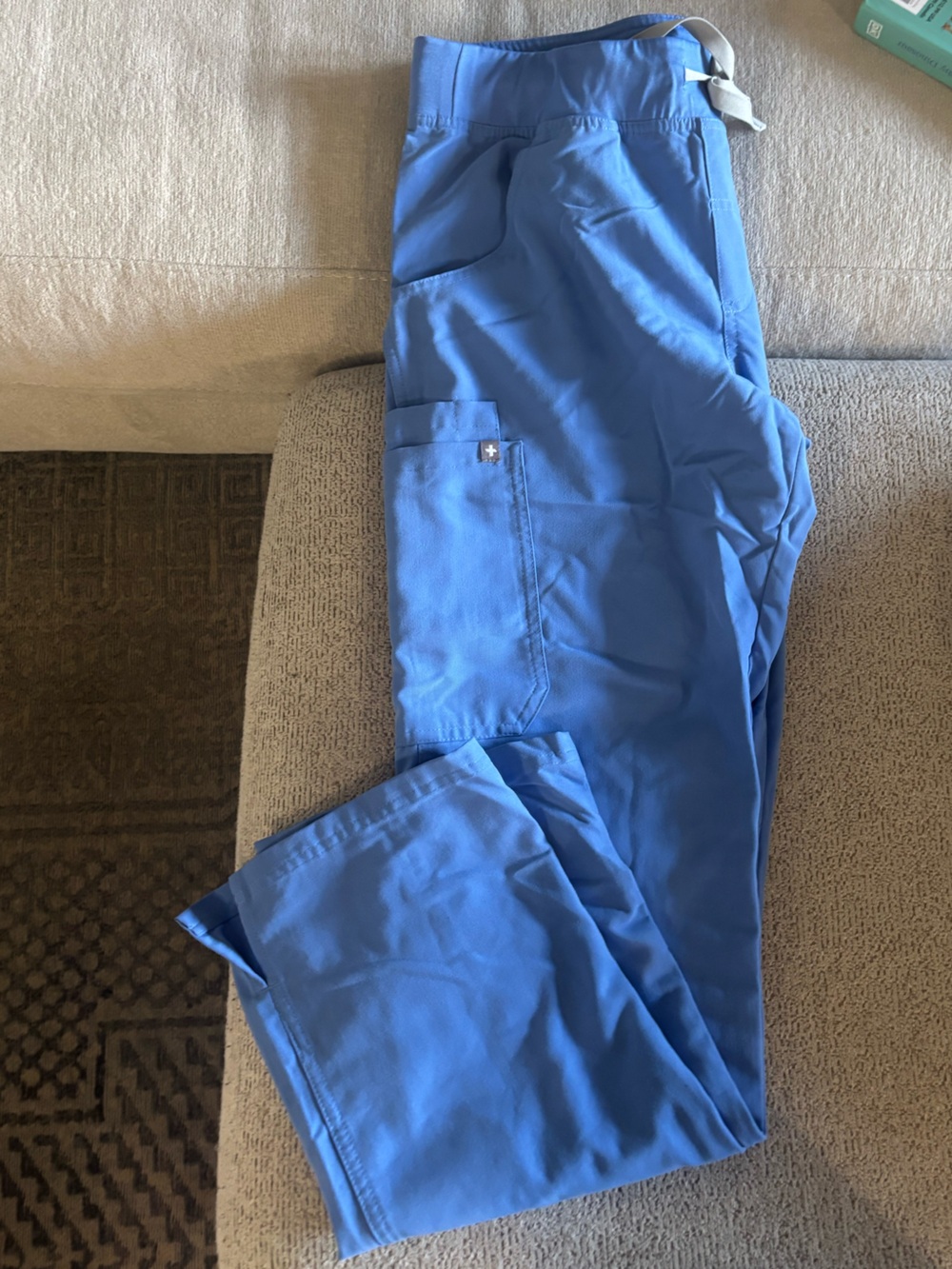 Figs medium light Blue Scrub Pants
